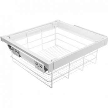 Корзина для белья, белая, с доводчиком, полного выдвижения GTV WG-KOSZ70-10