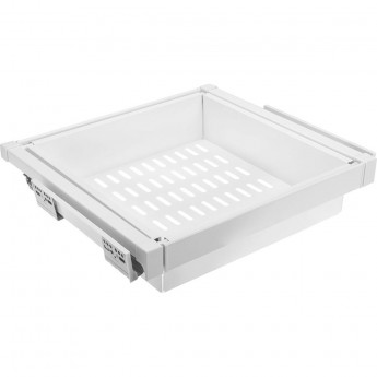 Корзина для белья перфорированная, белая, с доводчиком, полного выдвижения GTV WG-KOSZM90-10