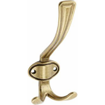 Крючок мебельный CORUNA, большой, старое золото GTV WZ-CORUNA-D-04 Крючок мебельный CORUNA, большой, старое золото GTV WZ-CORUNA-D-04