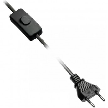 Провод с выключателем 2м, черный GTV LD-KABE2M-00B